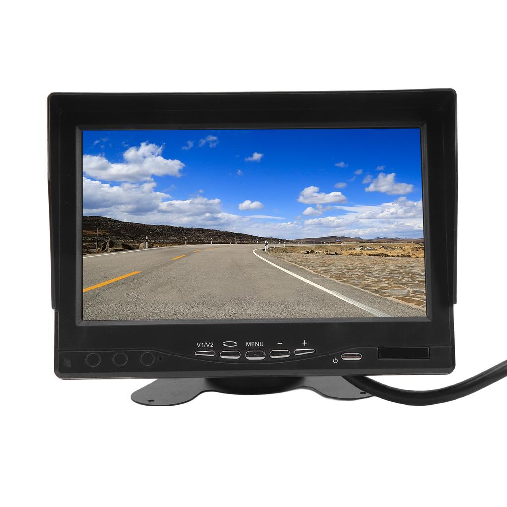 RV 7in Rear View Monitor Kit IPS Screen 16:9 PAL NTSC Systems Parking Reverse Backup Camera for Truck Trailer Camper