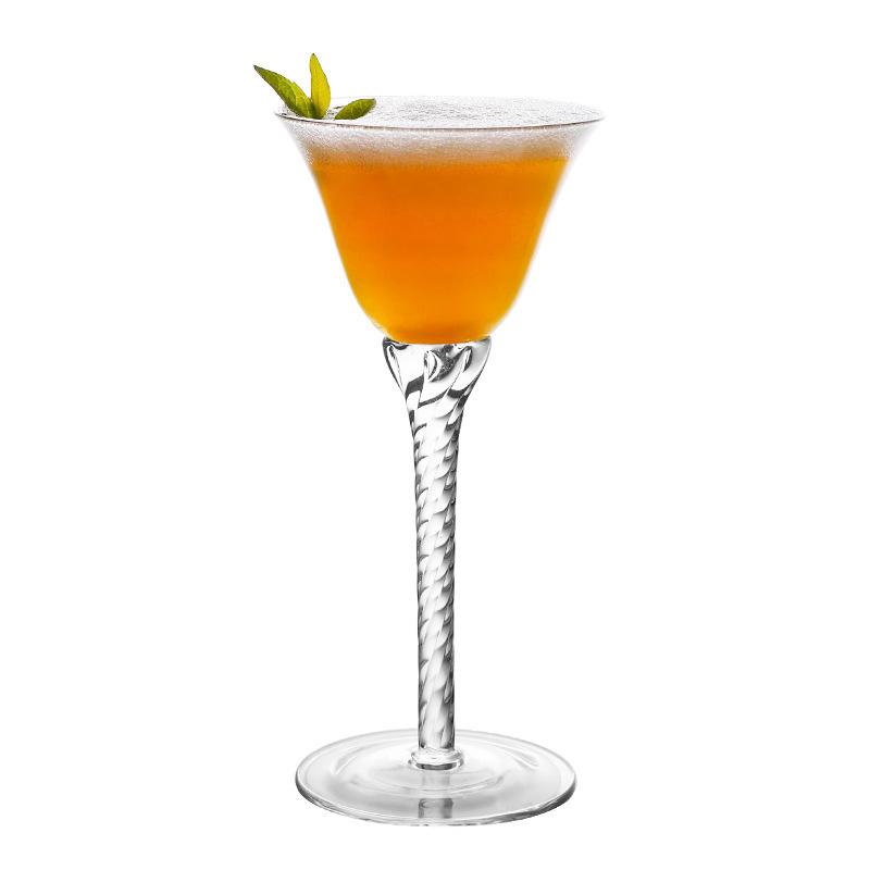 90ml spirálová čirá tyčinka na koktejl Martini Profesionální sklo Speciální pohár na víno Japonský styl Pohár na míchanou šťávu Velkoobchod