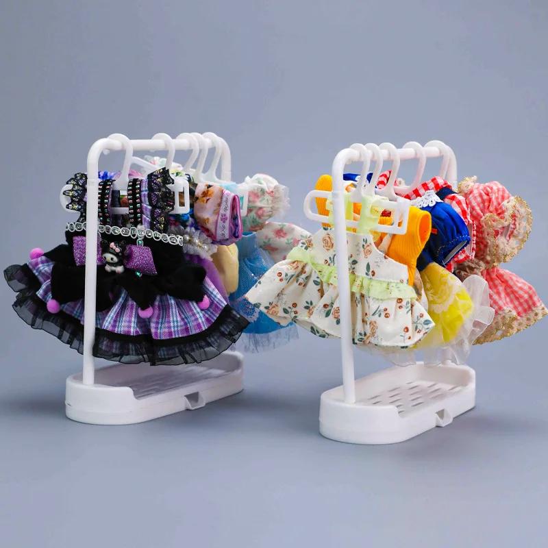 19Cm Mini Hanger Labubu Clothing And Bjd Dolls Various Other Doll Clothing Hangers Shoe Shelves Toys Gifts In Stock