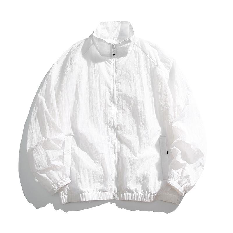 Unisex Lightweight Quick-Dry Stand Collar UV Protection Hiking Jacket
