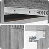 Wall Mounted Side Table Grey Sonoma 87.5 x 34.5 x 17 cm
