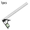 300mm Stainless Steel Angle Combination Square Ruler Mobile Horizontal Movable 45Degree Right Carpenter Woodworking Level Moving