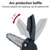 Mini One-Hand Woodworking Cordless Electric Chain Saw Wood Cutter 24V 550W