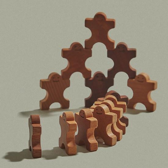 Forest Sound Shoulder Domino Wooden Toy, Popular Korean Game