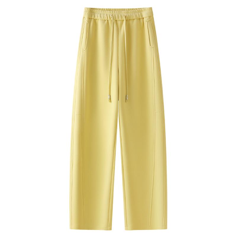 

Women s Yellow Scimitar High Waist Straight Leg Pants - Spring 2025 Collection L