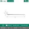 SATA Hex Key L-Type Flat & Ball Head Metric Screwdriver, Sizes 82104-82119