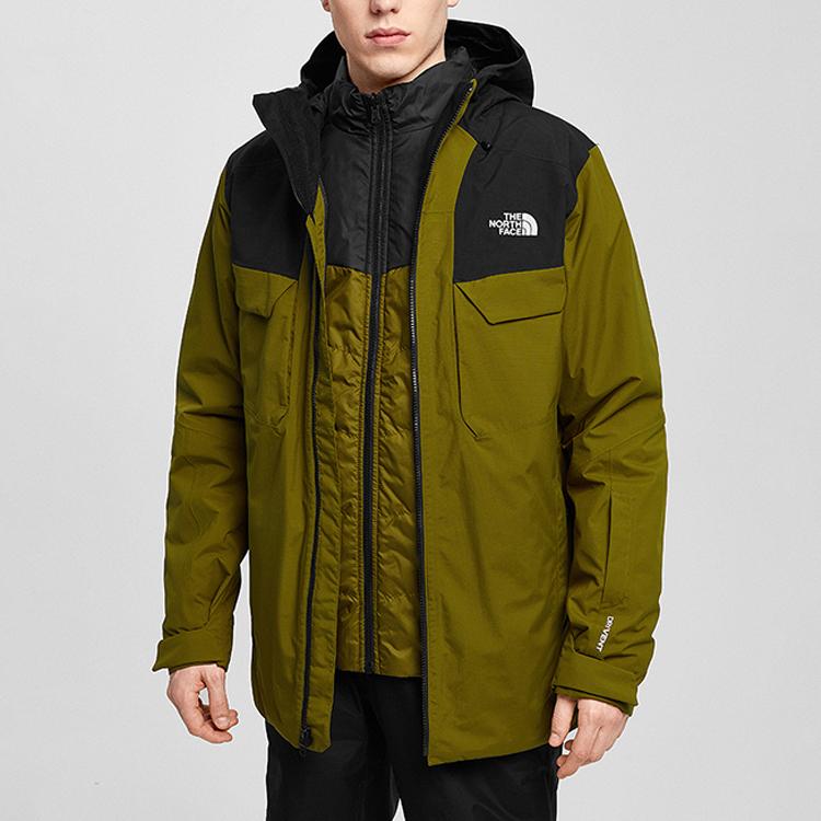 THE NORTH FACE Windbreaker Jackets Men's Green Hooded Moderate NF0A3M4M-5TU