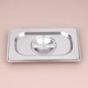 Stainless Steel 1/9 1/6 1/4 1/3 1/2 1/1 Food Pan Lid Steam Table Pan Covers Notched Lids With Handle Lock Heat