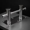 Double Cross Bollard Stainless Steel Hardware Heavy-Duty for Pier, Boat Owners