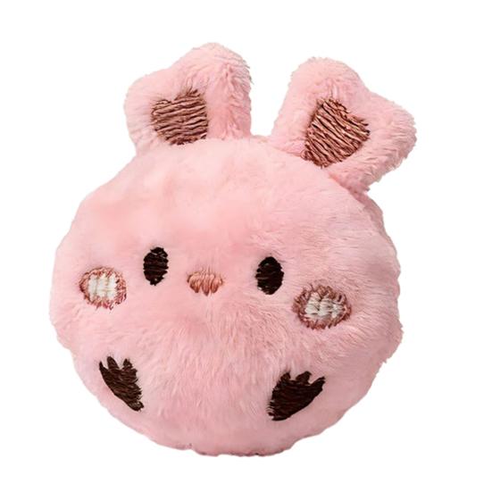 Plush Rabbit Dog Chew Toy Bite Resistant Cartoon Bunny Dog Teething Toy with Squeaker Boredom Stress Relief Toy Pet