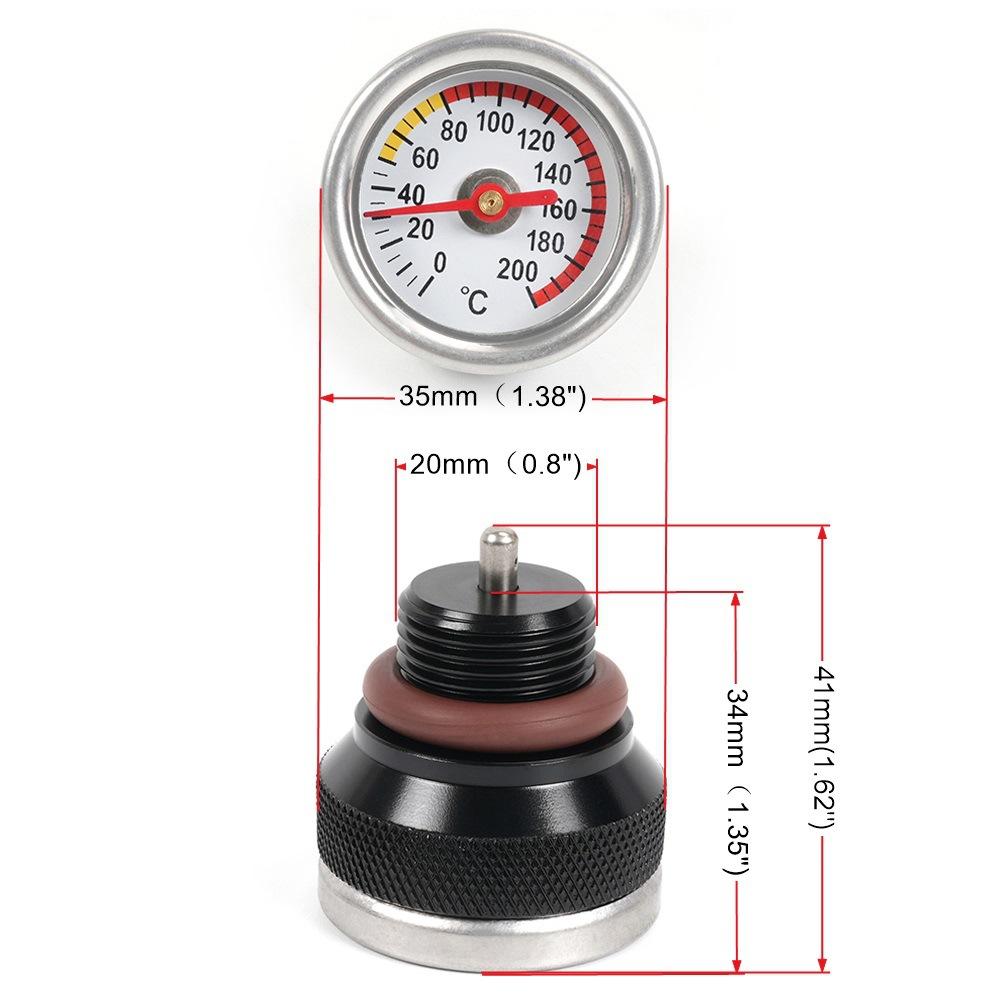 M30x1.5,M20x1.5 Motorcycle Engine Oil Temperature Gauge For 1987-1998 Kawasaki 650 Oil Gauge Gauge