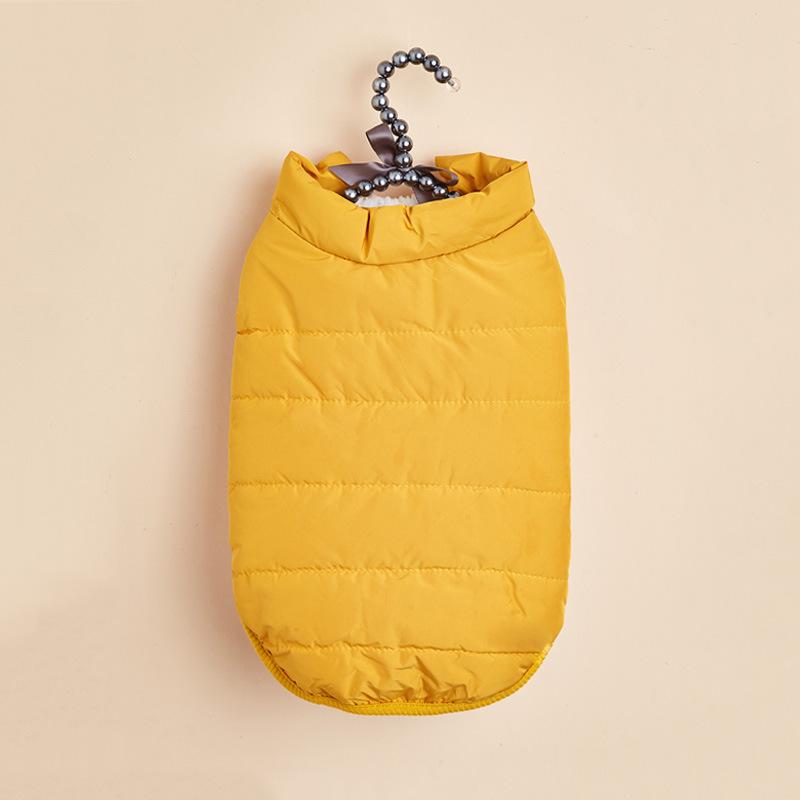 Winter Pet Clothing Plush and Thick Cotton Jacket Small and Medium-sized Dog Cotton Jacket Warm and Waterproof Vest