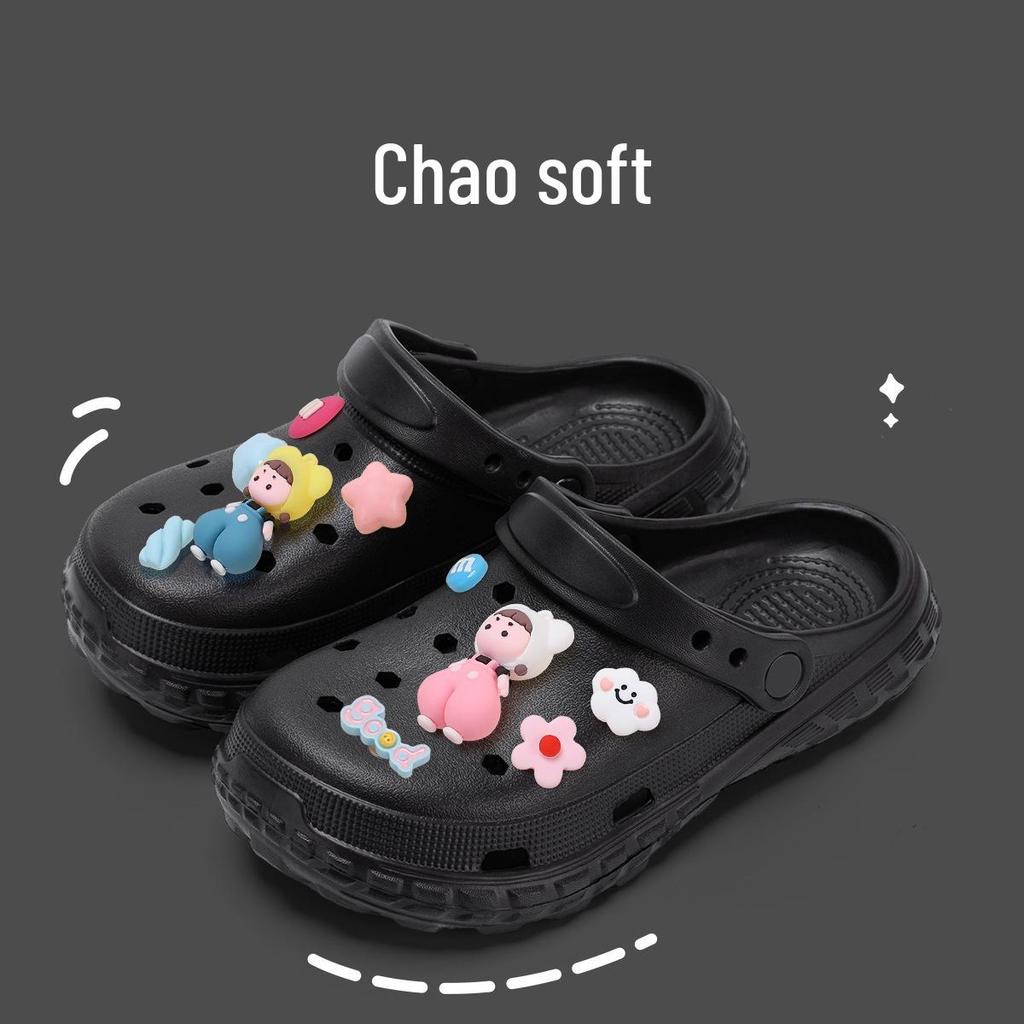 Women's Pink Eva Closed-Toe Non-Slip Beach Sandals - Odor-Free Summer Outdoor Slippers