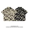Trendy Hip Hop Chic Florals Casual Short Sleeve Shirt