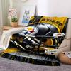 Steelers Helmet Throw Blanket Flannel Blanket Soft Warm Sofa Bed Camping home Decor Unique Christmas Gift C10246