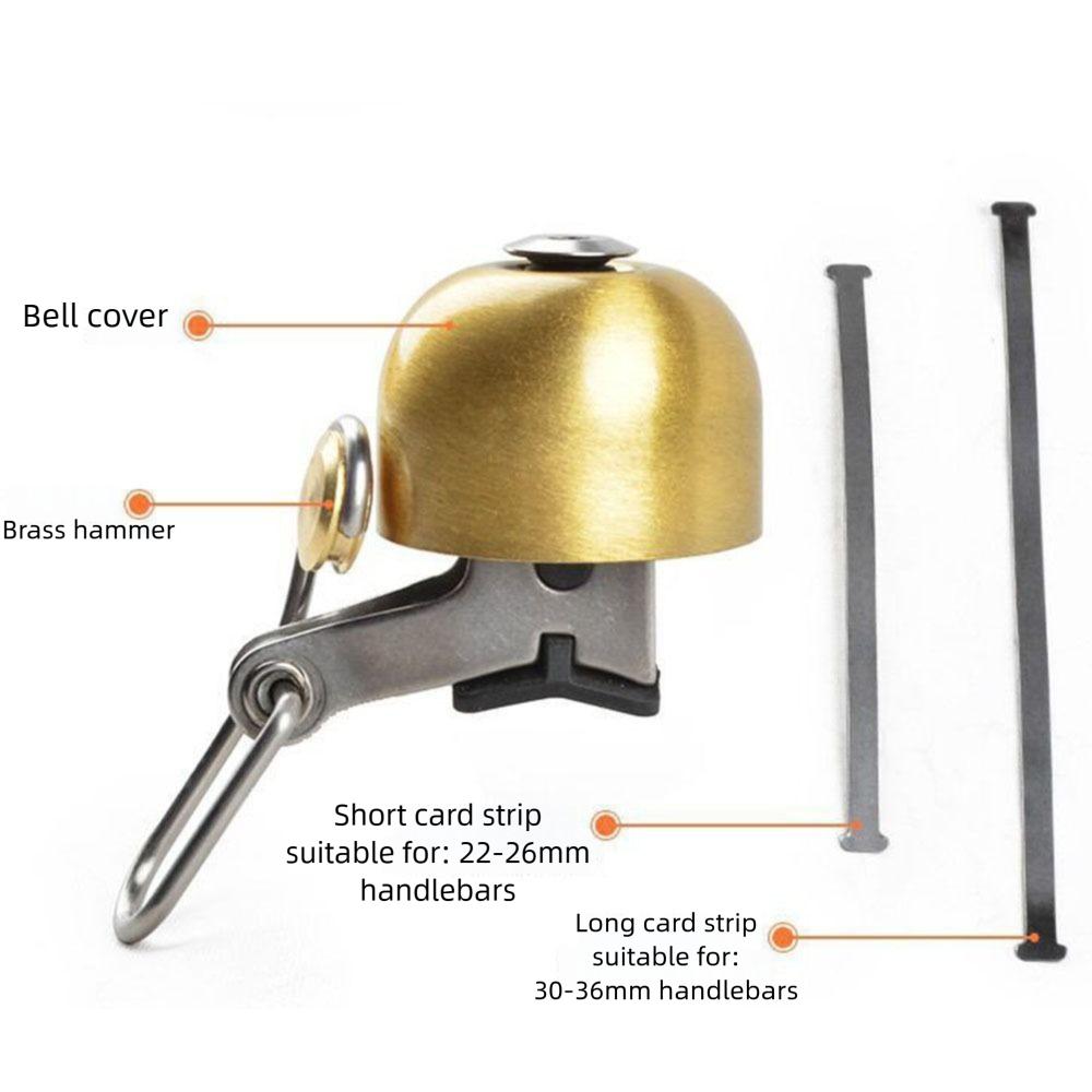 Bike Gadgets Bicycle Bell Ring Steel Copper MTB Road Bike Retro Bell Bike Accessory