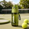 750ML Mist Spray Bottle Mist Spray Function Plastic Sports Water Bottle Dual Drinking Modes Push Button Lid Straw Water Bottle