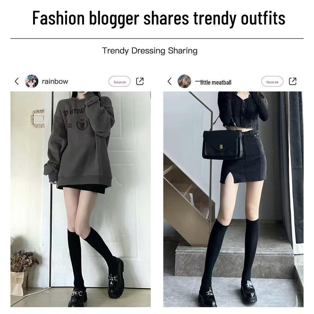 Damen Überknie Kompressionsstrümpfe - Elastisch, Wadenlang, Postpartale Unterstützung, Herbst/Winter Baumwolle Nahtloses Design