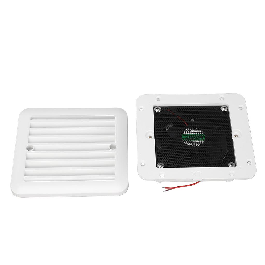 97 X 97mm RV Side Vent Fan Single Way 12V 1.2W Air Ventilation Exhaust Fan for Trailer Kitchen Bathroom