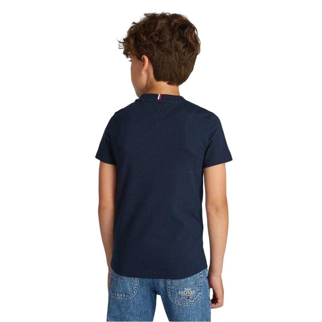 Tommy Hilfiger Boys Block Stripe Ribbed Regular T-Shirt