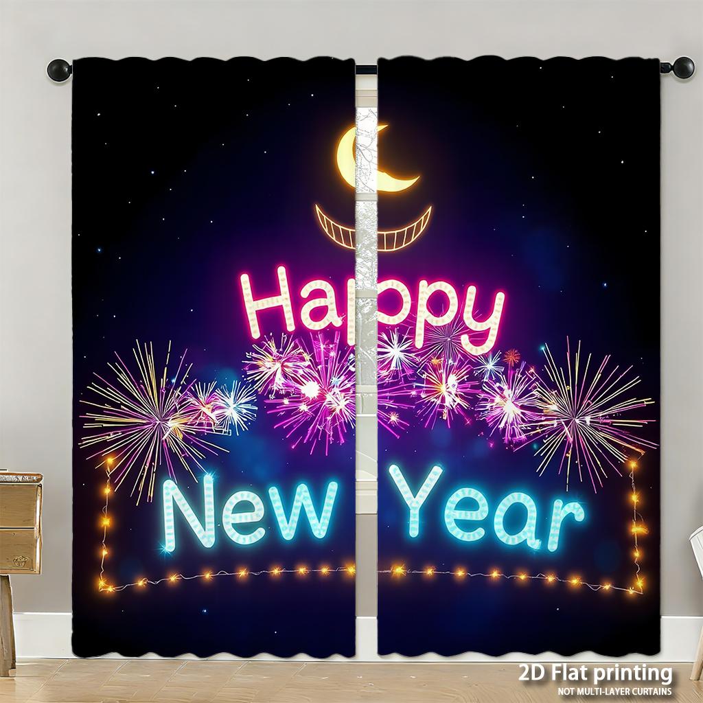 Piece Set High Definition Digital Printed Curtainsround Embroidery Sunflower Yellow Green Curtainhome Decoration Curtain Polyester With Rod Pocket