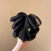 Exquisite Elegante Schwarze Netzschleife Haarspange für Damen Einfaches Temperament Haarkralle Französischer Stil Zopfspange Haaraccessoire