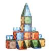Colorful Faceted Magnetic Window Blocks Educational Kids Diy Building Toy Set