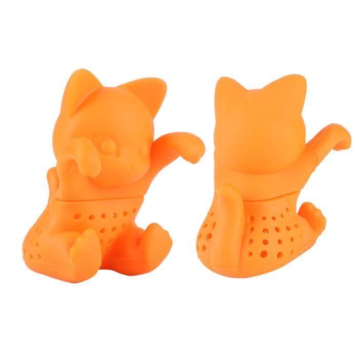 Passoire à thé Accessoire d'infuseur de thé en silicone en forme de chat en forme de chat pour le bureau à domicile