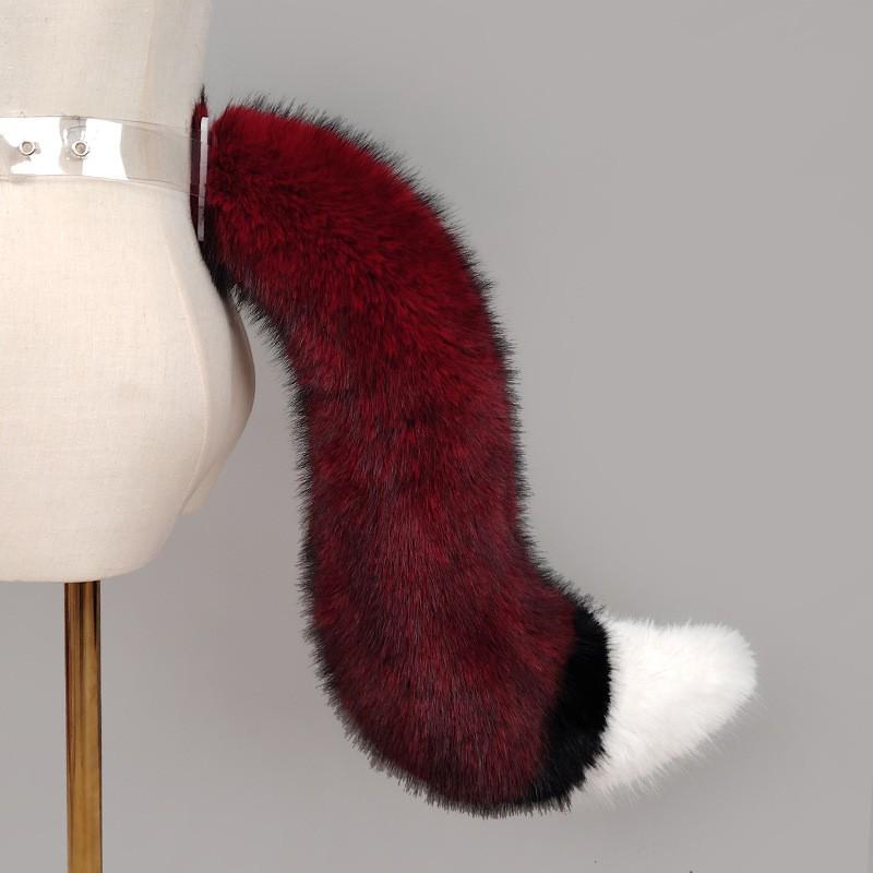 Y2K Anime Wolfsohr Stirnband Schwanz Set Cosplay Kostüm Party Tier Rollenspiel Plüsch Accessoire