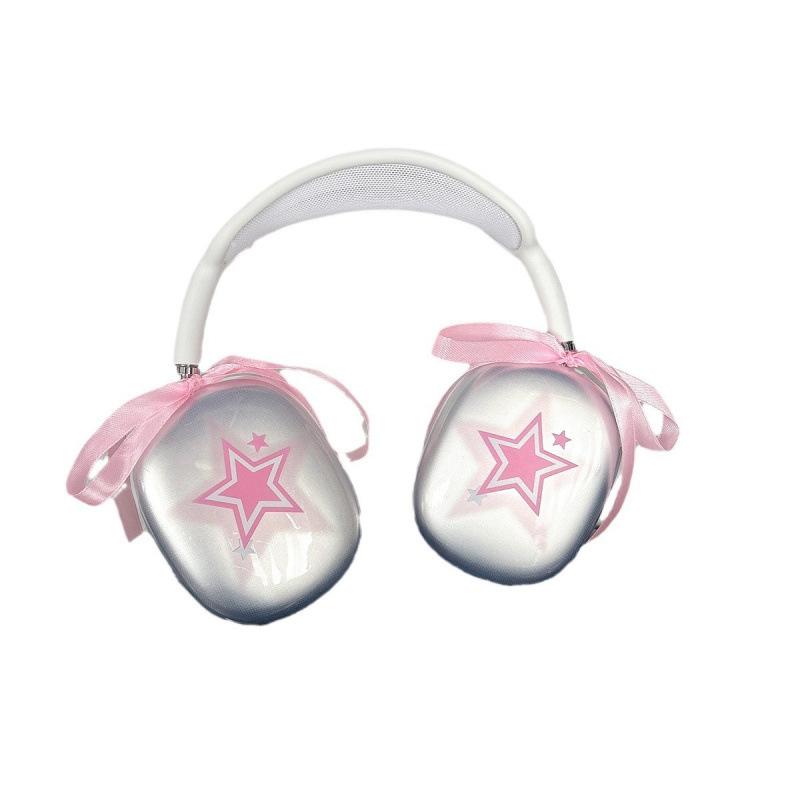 The New Gradual Change Pink Star Bluetooth Headset Case Is Suitable for Apple AirPods Max Headset Protection