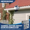1pc No Drill Stainless Steel Gutter Mount Rust Proof Bracket For Eufy Solocam S340 Ptz Dome Security Camera Portable Holder