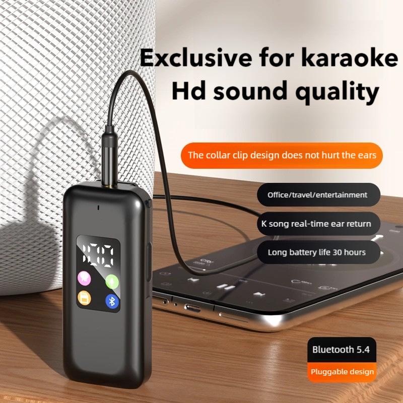 Dual-ear Bluetooth Earphones with Clip, Long-lasting Battery, Universal Compatibility, and Card Slot.