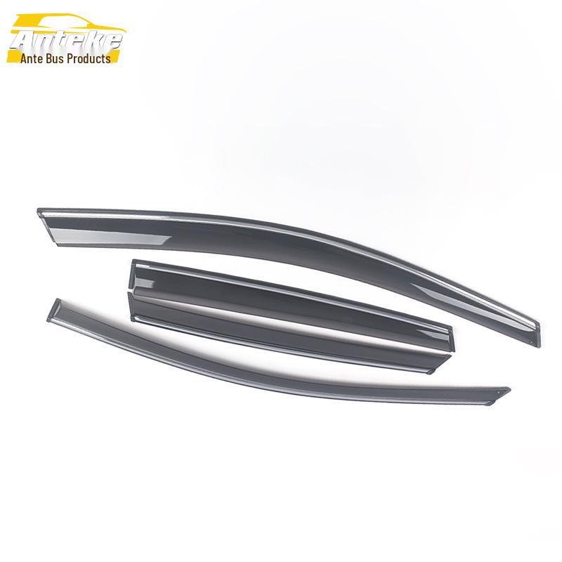 Compatible Polo Hatchback Rain Guards with Bright Plastic Strips – Fits 19 Models, Trim Strips Modification.