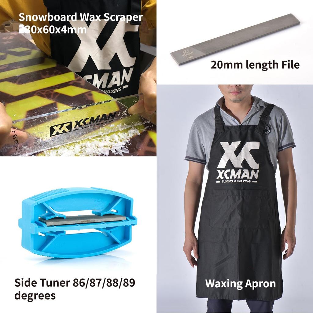 XCMAN Ski and Snowboard Wax Complete Tuning Tool Kit with Waxing Iron (Pro Version)