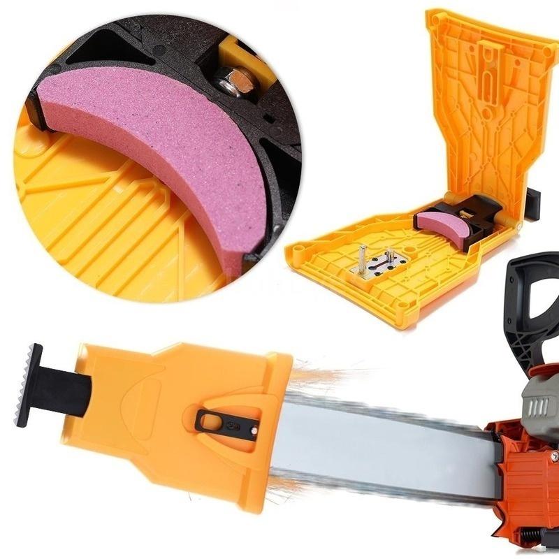 Přenosná ostřička zubů motorové pily Ostřete řetěz motorové pily s montáží na lištu Rychlé broušení Ostření Řetěz motorové pily Dřevoobráběcí nástroje