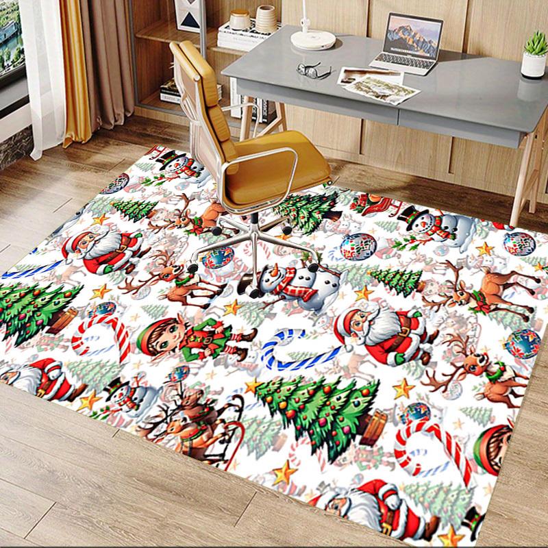 1PC Christmas, festive Extra Large Non Slip Floor carpet, Office, family, bedroom, Studio Large Area Rug Indoor Rugs, Vibrant Colors