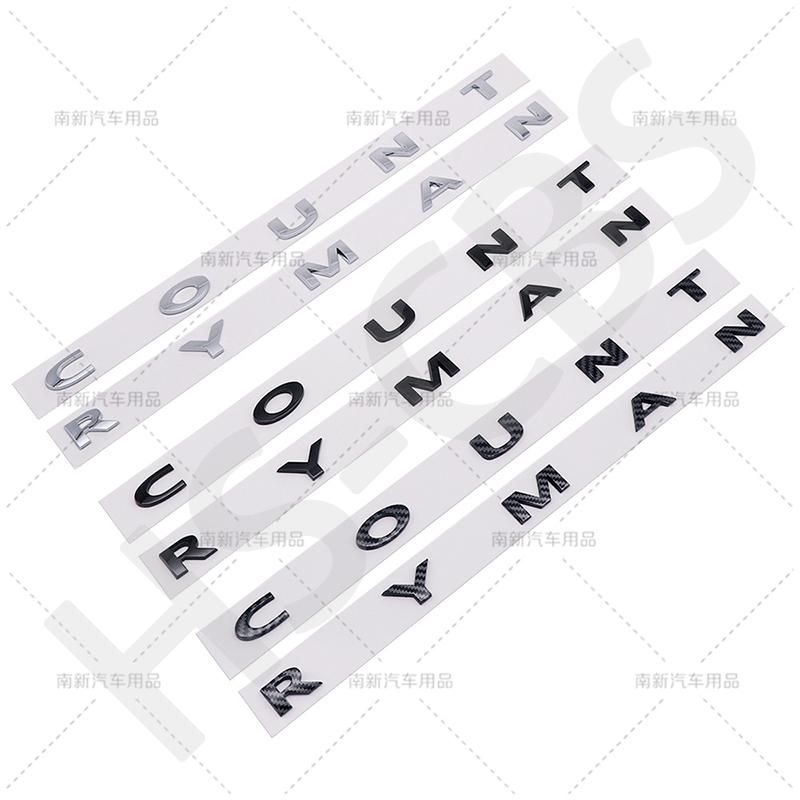 ABS Carbon Fiber Pattern Clubman Logo Countryman Letters Emblem Sticker Car Trunk Badge For F54 F55 F56 R55 R56 R60 F60 R52 R50