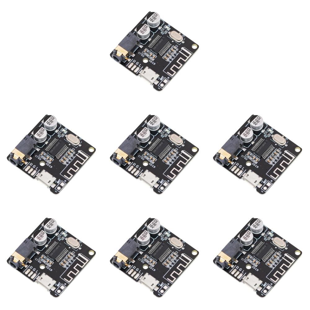 

Bluetooth-сумісний бездротовий стереомодуль 5.0 DC 3.7-5V для DIY (Чорний)
