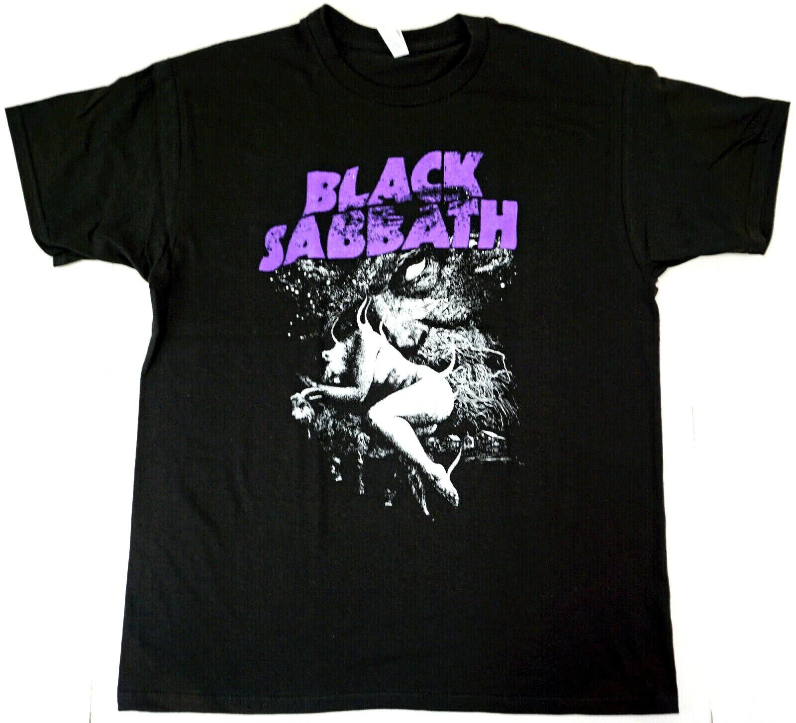 

80s Retro Black Sabbath Band Mens Tshirt Summer New Style Mens and Womens Retro Fashion Cotton Top as the picture14989