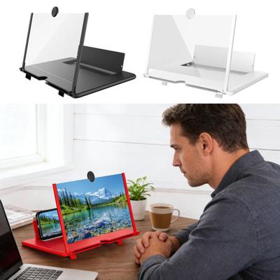 10/12/14/16/18-Inch Phone Screen Magnifier Foldable Phone Holder with Screen Enlarger Amplifier Movies Videos Smartphone Screen Magnifying Projector