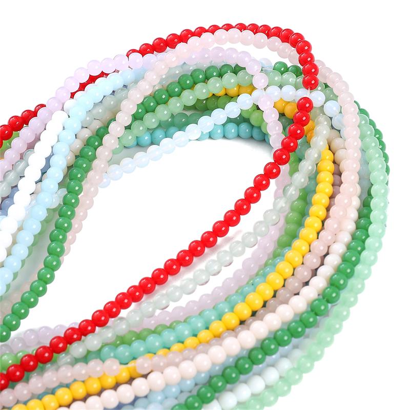 95ks křišťálových skleněných korálků Pevné volné vymezovací korálky pro vlastní výrobu náhrdelníků a šperků