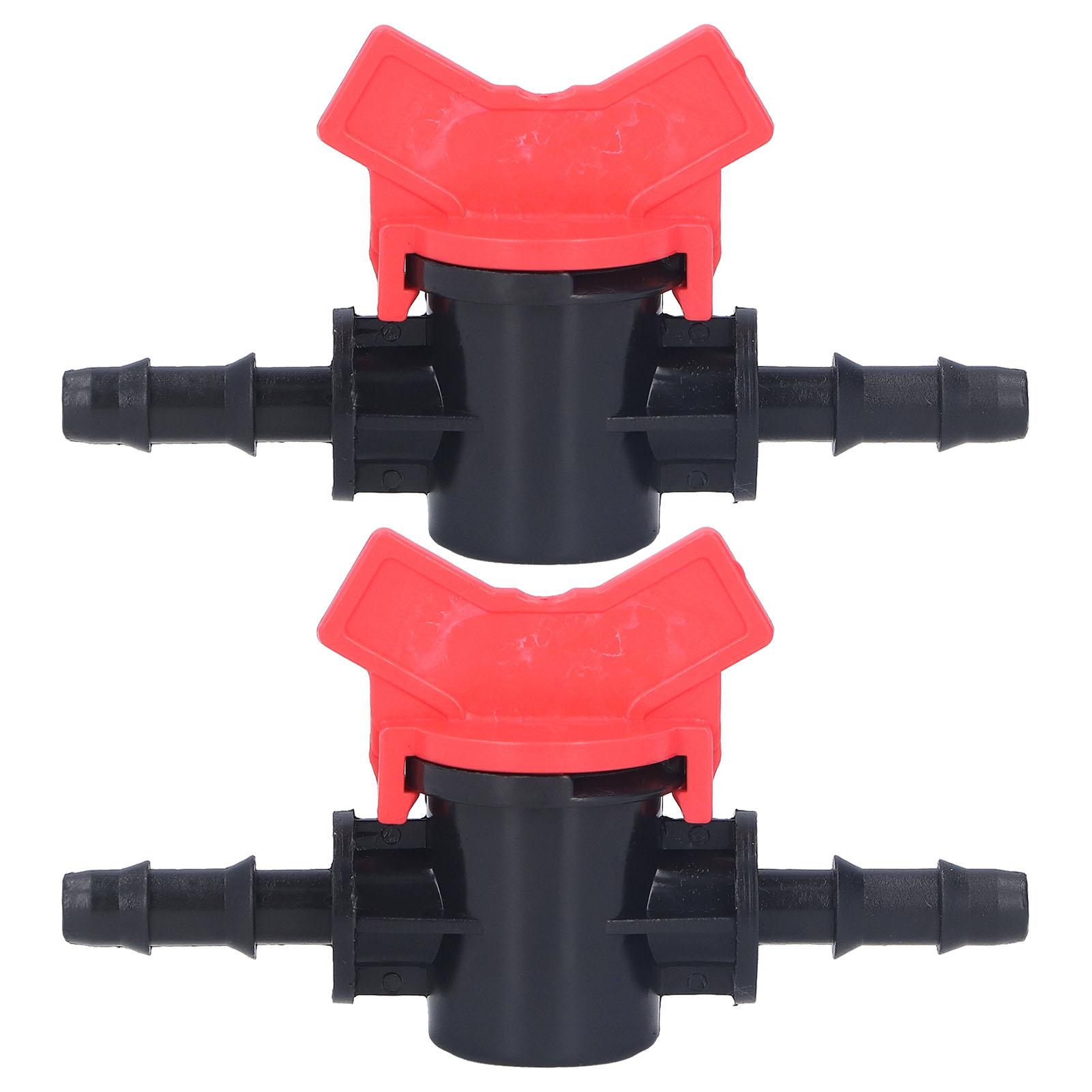 

2PCS Flow Regulator ABS Plastic Liquid Control Stop Valve Water Pump Straight Through Valve 8mm