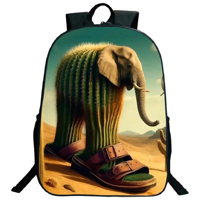 Funny Italian Brainrot Printed Backpack for Boys Girls Cappuccino Assassino Schoolbag Kids Bookbag Italian Brainrot Bags Mochila