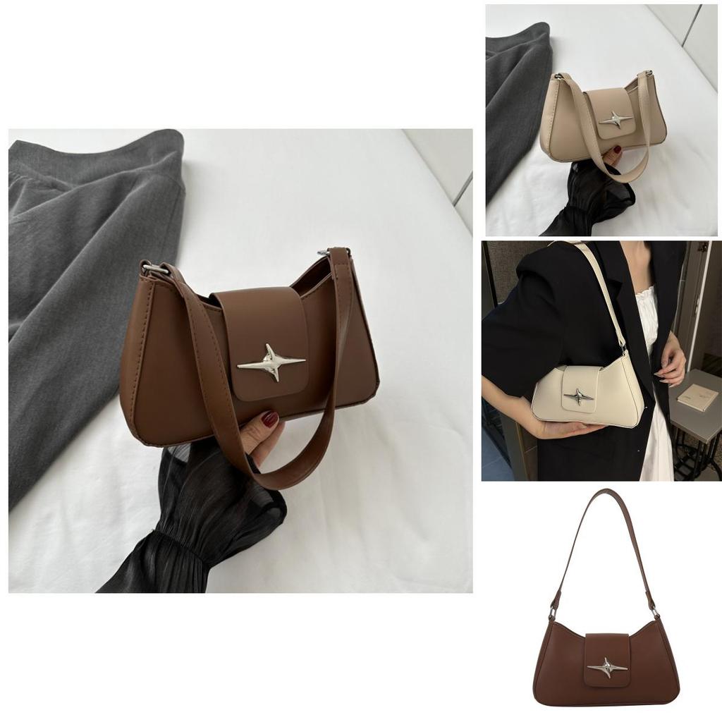 Chic Fashionable Large Capacity Shoulder Bag Women 2023 Autumn New Trend Retro Commuter Underarm Bag Female