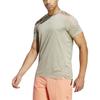 adidas T Shirt Men's Pebble Silver Gray IC2107