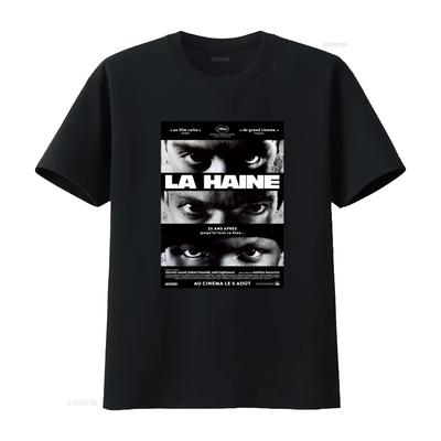 La Haine Movie Poster Inspired T Shirt Vintage Film Aesthetic for Lovers Vintage Washed Homme Casual Top For Everyday Wear Soft