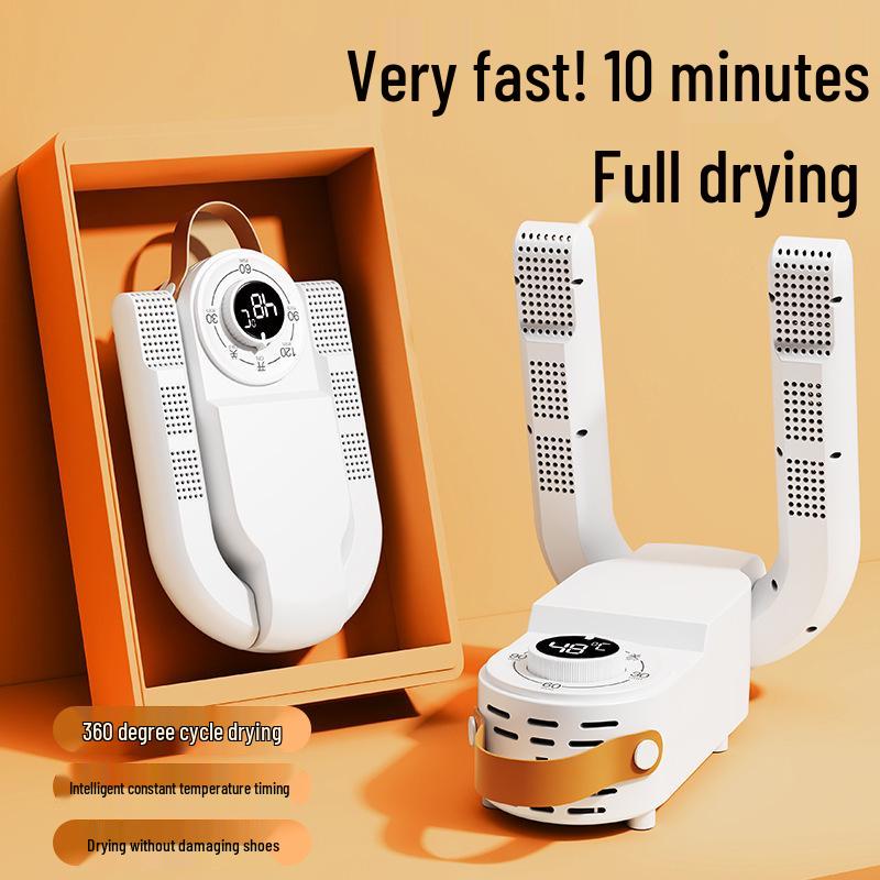 

Складная выдвижная сушилка для обуви: Интеллектуальное осушение синим светом, трансграничное решение 220V EU Standard