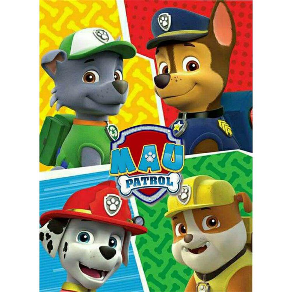 Kreskówkowy Piesek Disneya Malowanie Diamentami 5D DIY Wzór Artystyczny Drukowany Zestaw Puzzle Płótno Mozaika Ścieg Haft Domowy Dekor