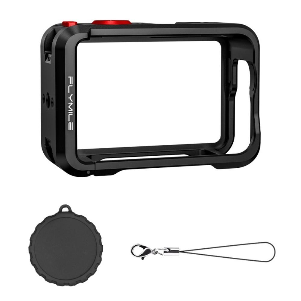 

Aluminum Alloy Protective Case Built-in Cold Shoe with Lens Cover Metal Cage Quick Release Camera Frame for DJI Osmo Action 6