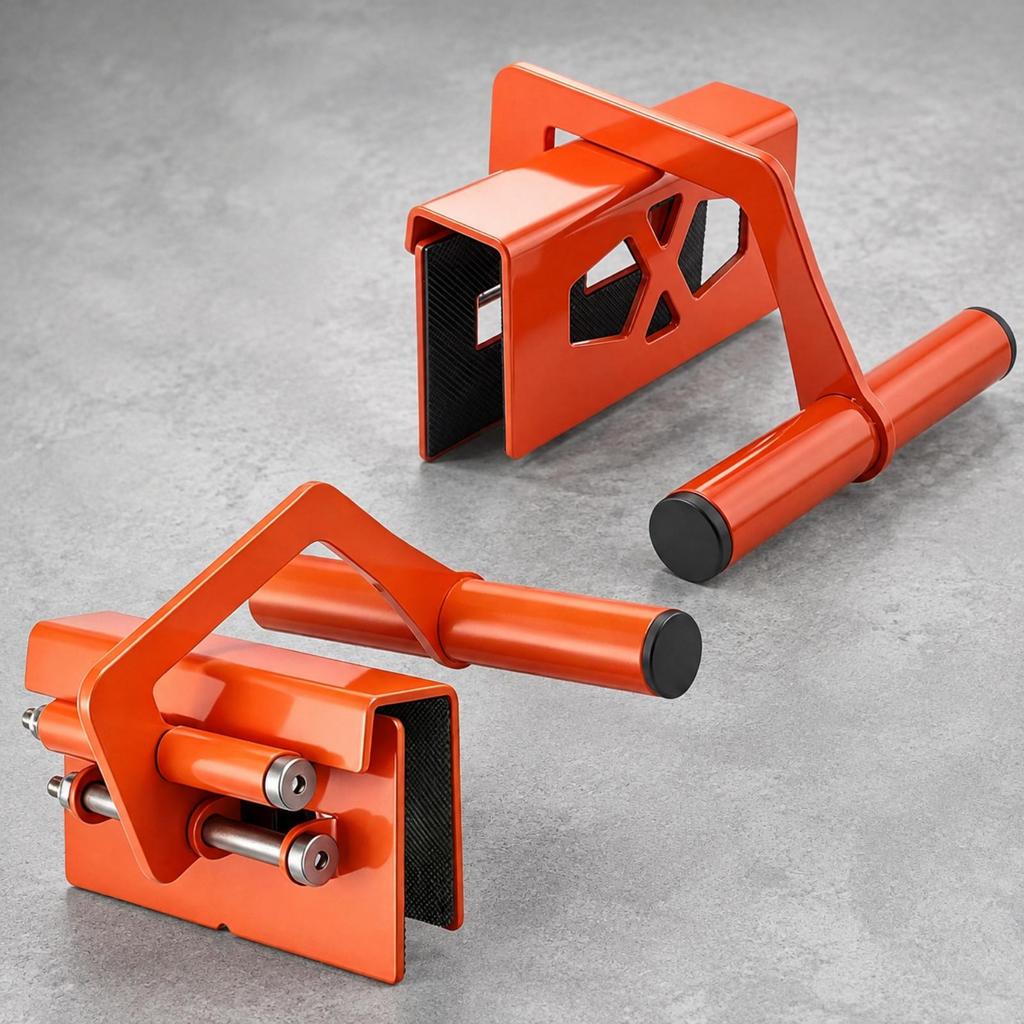 2 Pieces Carbon-Steel Lifting Clamp Ergonomic for Timberwork